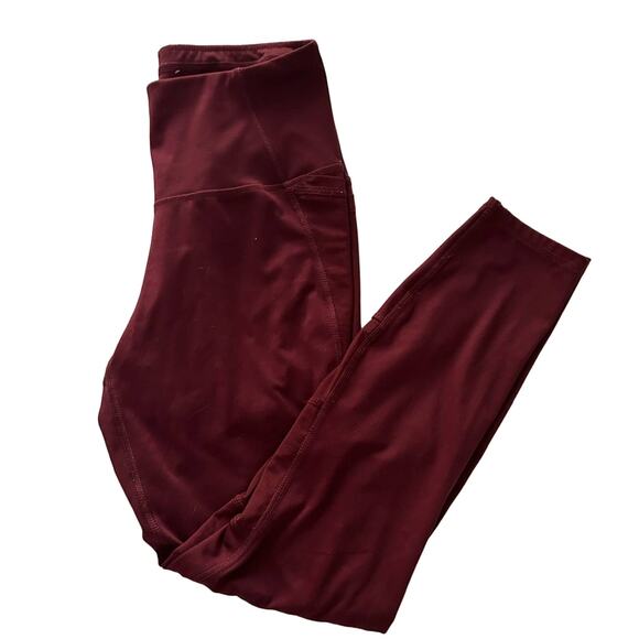 all in motion Pants - All In Motion Women's Maroon Leggings Small